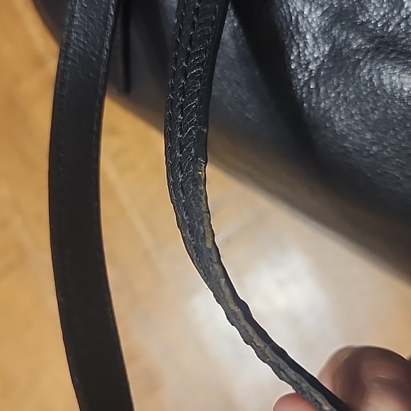 COACH East West Satchel Hand Bag Black Leather EUC - Picture 12 of 16